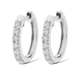 Diamond Mini Hoop Earrings 