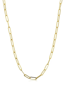 20" Paper Clip Chain - 14K Yellow Gold